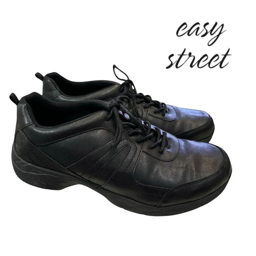 Easy Works by Easy Street Women's Paprika Black Work Sneakers 12 12W